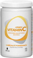 Vitamin C + zinek, 45 tablet s příchutí pomeranče